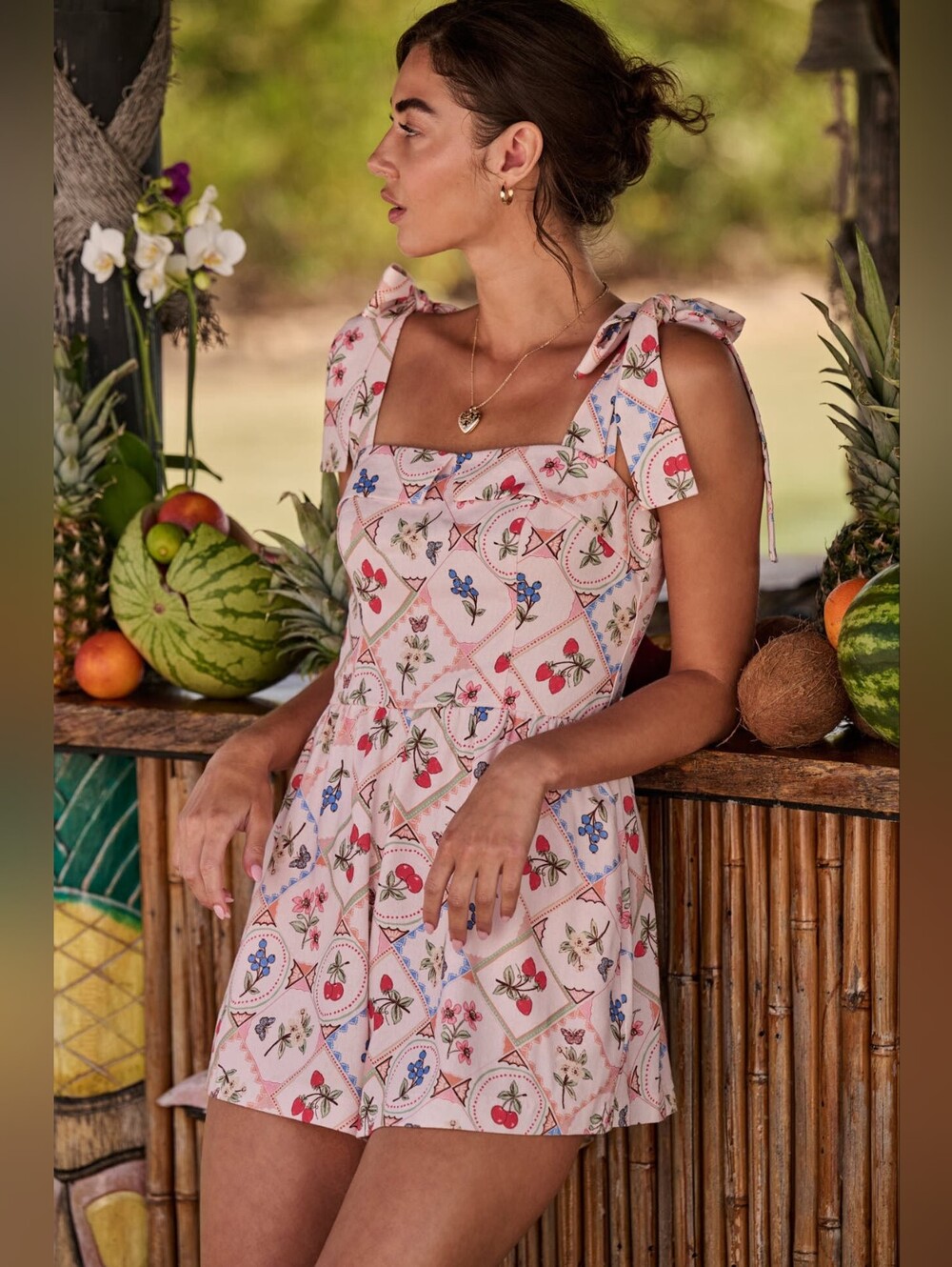 Altar'd State Mykonos Printed Romper NWT Medium